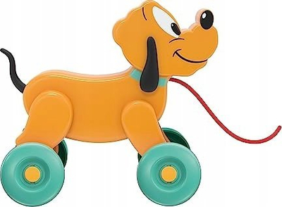 Lodër tërheqëse Clementoni Disney Pluto me rrota, për bebe 10m+, portokalli