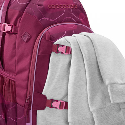 Çantë shpine Coocazoo Joker Berry Bubbles 2.0, 25L, ergonomike, shumëngjyrëshe