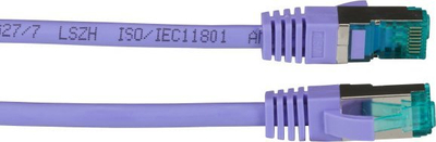 Kabëll rrjeti RJ45 Patch Cat.6A S/FTP, LSZH, 3m, vjollcë