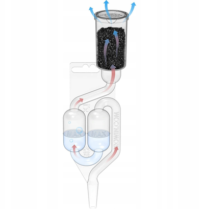 Absorbues ere fermentimi Brewferm Maxi Airlock, me karbon aktiv, plastikë rezistente, transparent