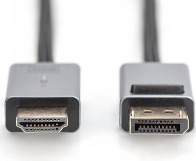 Kabllo Digitus DisplayPort në HDMI, 1.8m, 4K, gri