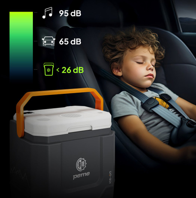 Frigorifer dhe ngrohës portativ Peme Ice-On Trip, 31.5 L, i hirtë