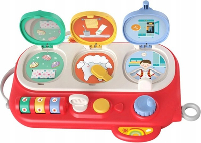 Board edukativ për kalamaj Little Explorers, ndijor kreativ, i kuq
