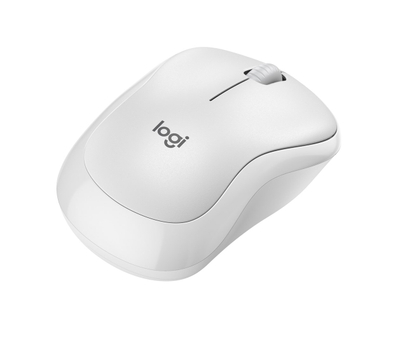 Mouse Logitech MK240 Silent Wireless, Bluetooth, 1000 DPI, i bardhë
