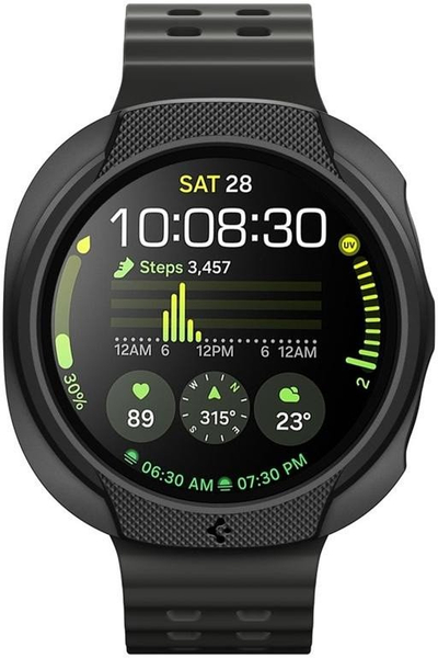 Mbështjellës për smartwatch Spigen Liquid Air, Samsung Galaxy Watch8 40mm, i zi mat
