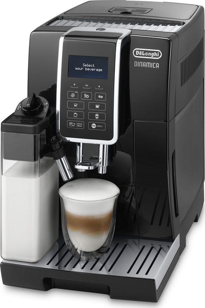 DeLonghi Dinamica ECAM 350.55.SB Целосно Автоматска Машина за Кафе, Сребрена/Црна