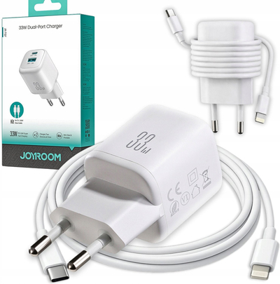 Karikues muri Joyroom JR-TG7, 33W, 2 porta USB, i bardhë