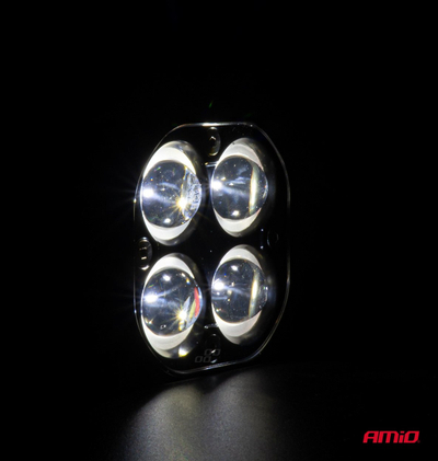 Dritë pune LED AMiO 04204, tension 10 30V, IP67, e bardhë