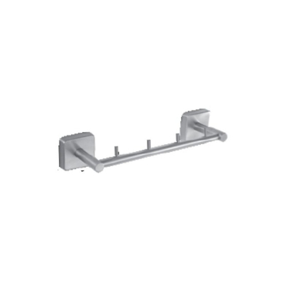 Mbajtëse peshqirësh Kapitan QUATTRO 42 04 99, çelik inox, përfundim satin, ngjyrë argjendtë