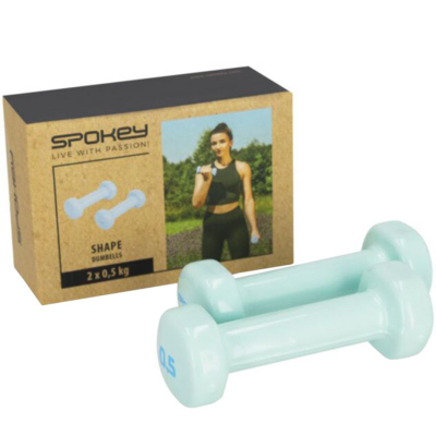 Hantela vinili Spokey Shape 941963, set 2x0.5 kg, blu