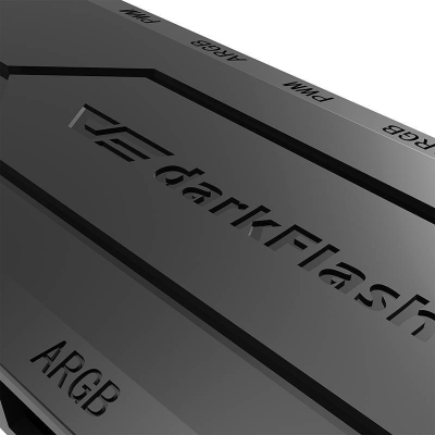 Kontrollues ventilatorësh Darkflash RC2, PWM RGB, ARGB 5V 3 pin, i zi