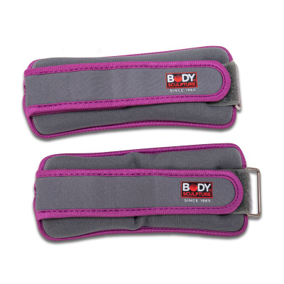 Pesha për kyç dore dhe këmbe Body Sculpture BB 2700U, me rrip Velcro, një palë, gri me vjollcë