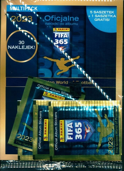 Set me ngjitësa Panini FIFA 365 AXL 2023 Multipack, 6 pako, 30 ngjitësa, shumëngjyrësh