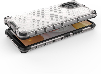 Mbrojtëse telefoni Honeycomb Armored për Samsung Galaxy A42 5G, kornizë elastike, transparente