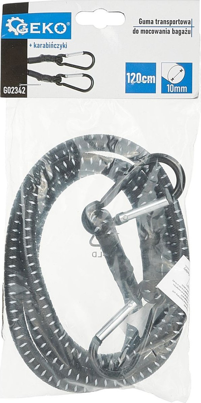 Litar elastik Geko GO2342, 120cm, 10mm, i zi