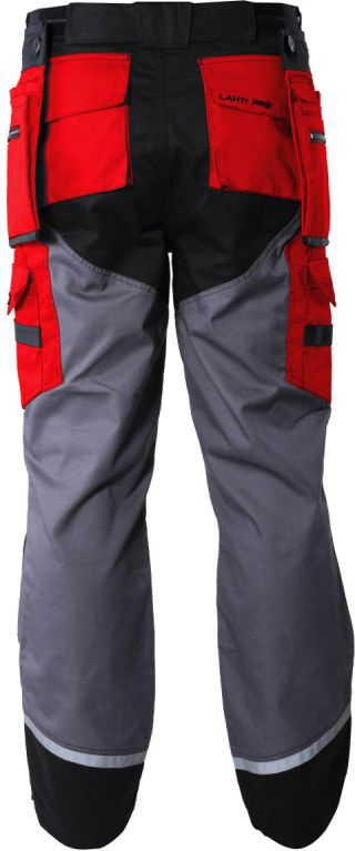 Pantalona mbrojtëse Lahti Pro L4050501, pambuk, elemente reflektuese, gri