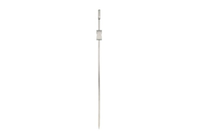 Shkopinj për shishqebap Skerwes me slider, set me 4 copa, 40 cm, inox ngjyrë argjendi