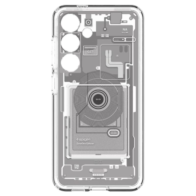 Mbrojtëse telefoni Spigen Ultra Hybrid Zero One, për Samsung Galaxy S24, transparente, e bardhë