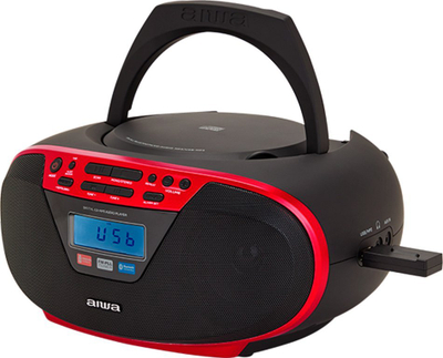 Radio boombox Aiwa BBTU-400RD, Bluetooth, CD USB, e kuqe