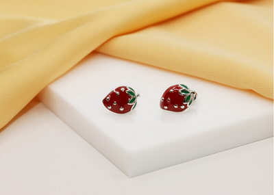 Vathë Brilio Silver Strawberries EA708W