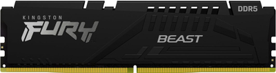 Memorie RAM Kingston FURY Beast, 64GB DDR5 5200MT/s, CL40, e zezë