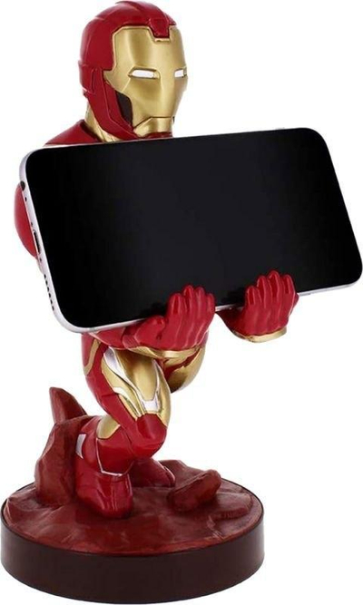 Mbajtëse telefoni dhe kontrollori Marvel Cable Guy Iron Man, figurinë zbukuruese, e kuqe me ari