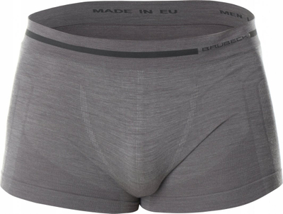 Tangat boxer Brubeck BX10430 Comfort Wool, për burra, lesh merino, gri e errët, L
