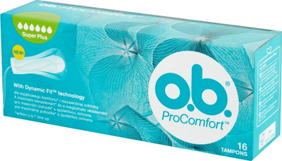 Tampone Johnson &amp; Johnson O.B. ProComfort Super Plus, 16 copë, pakim