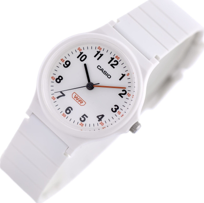 Ora dore Casio LQ-24B-7B, analog, quartz, e bardhë
