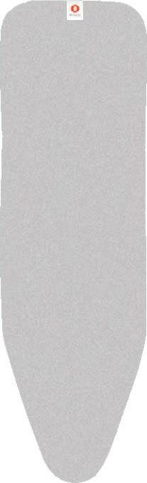 Mbulesë perdeshe Brabantia B, pambuk i metalizum, 124 x 38 cm, gri metalike