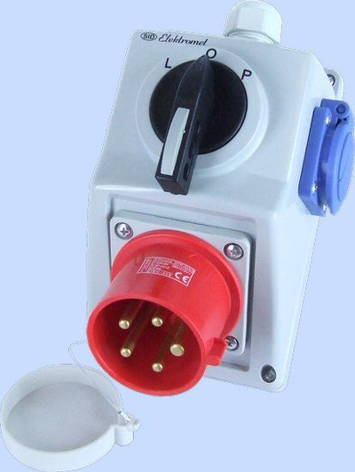 Prizë Elektromet C32-48.1N, 32A, IP44, e kuqe / e bardhë