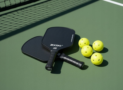 Set pickleball ZOODO P6, 2 raketa karboni, 4 topa USAPA, i zi