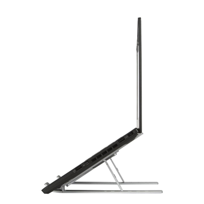 Mbajtëse ergonomike portative për laptop/tablet, alumini, e hirtë