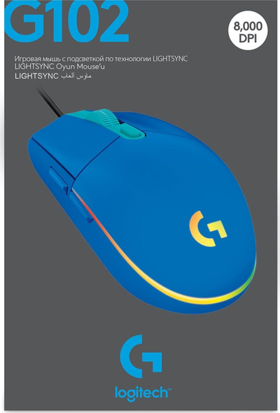 Miu Logitech G102 Lightsync + Kufje Logitech G Pro X, me kabllo, RGB, e kaltër/e zezë