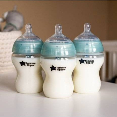 Set biberonësh Tommee Tippee Advanced Anti-Colic, 3x260 ml, transparent