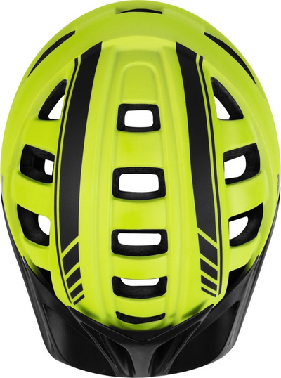 Kaskë biçiklete Spokey Speed 926882, 55-58 cm, për të rritur, jeshile neon me të zezë