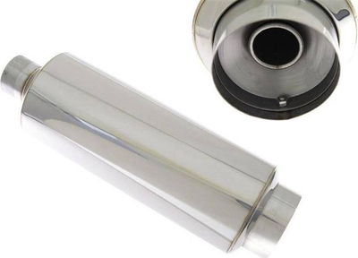 Marmitë sportive ProRacing MT02, 60mm, çelik inox, argjend