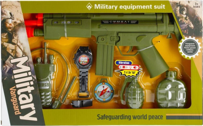 Set lojrash ushtarake Mega Creative Military Set, me drita edhe zë, për kalamaj, shumëngjyrësh