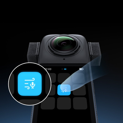 Aksesor për mikrofon Insta360 X4, wind muff, i zi