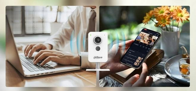 Kamerë wireless Dahua C2K-P-0280B, WiFi, për ruajtje me kamerë, e bardhë