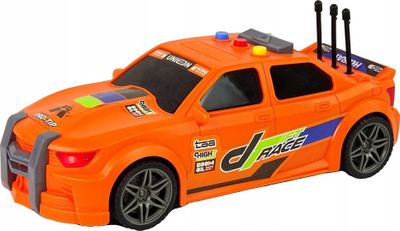 Makina lodër Leantoys Racing Car 1:16, me zëra, portokalli