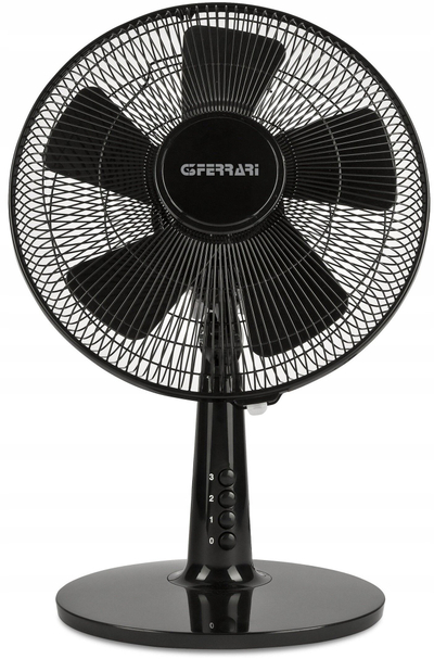 Ventilator tavoline G3 Ferrari G50047 Total Black 30, 3 shpejtësi, 5 tehe, i zi
