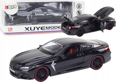 Lodër veturë sportive metalike Leantoys, model 1:24, mekanizëm me fërkim, shumëngjyrëshe