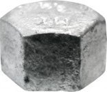 Kapak metalik gize galvanizuar Dummy Plug, për tubacione, argjendtë