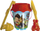 Set lodra rëre Artyk Paw Patrol 110268, 6 elemente, të kuqe