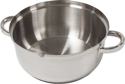 Shtrydhës me avull Zilner 8L, çelik inox, për induksion dhe gaz, argjendtë