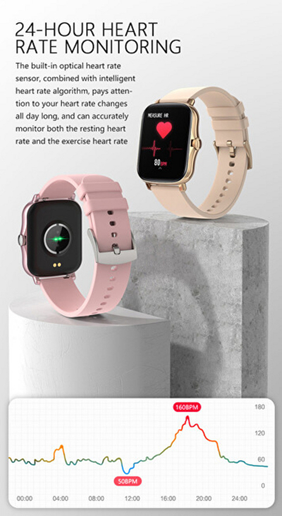 Orë e mençur Wotchi Smartwatch W22B, e kaltër