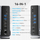 Пристаница (докинг станица) Vention TPUH0, USB C, 15 порти, сива