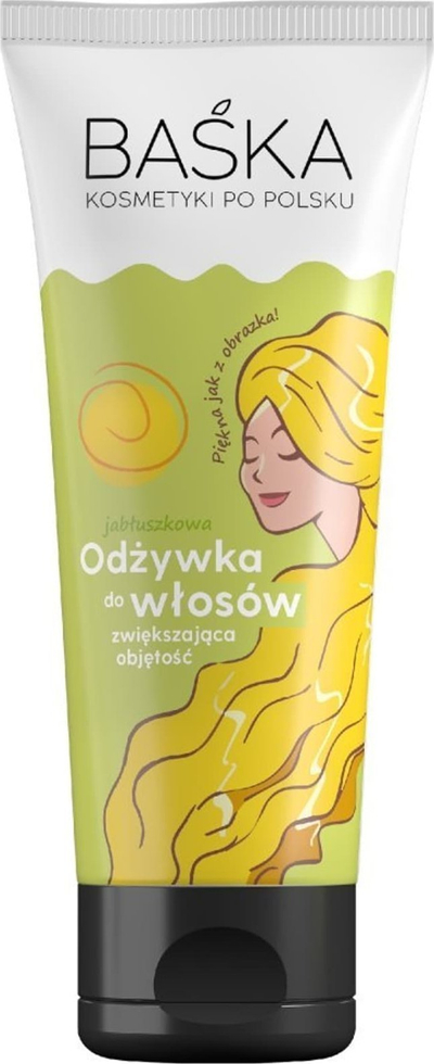 Балсам за коса Baśka Apple Hair Conditioner, за тенка коса, со мирис на зелено јаболко