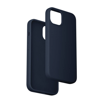 Mbrojtëse telefoni Vention Liquid Silicone për iPhone 15 Plus, MagSafe, midnight blue